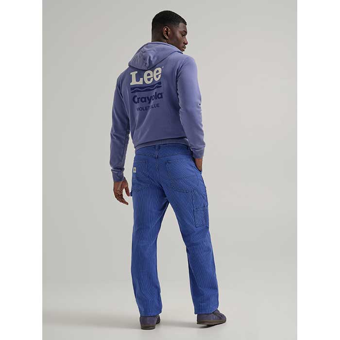 Crayola x Lee Men's Limited Edition Colors Loose Straight Carpenter Pant. back view.