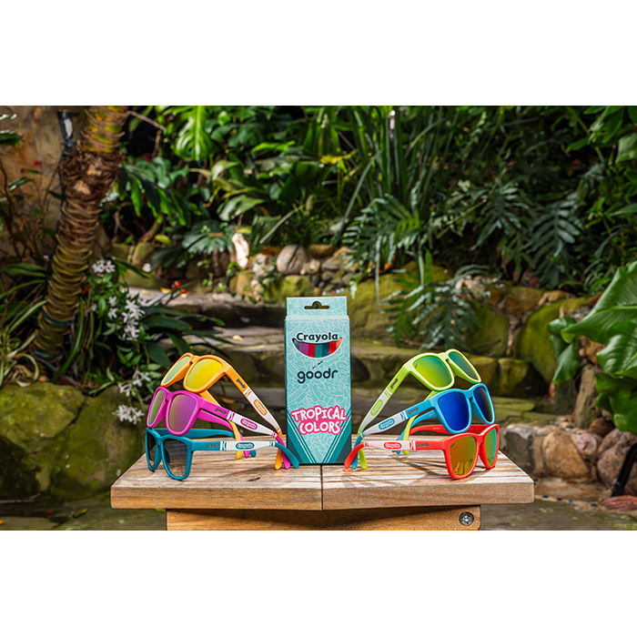 Crayola x Goodr Sunglasses | Tropical Color, Limited Edition