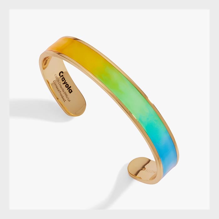 Crayola Rainbow Gradient Cuff in gold