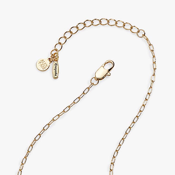 Crayola Teacher Appreciation Crayon Box Locket clasp.