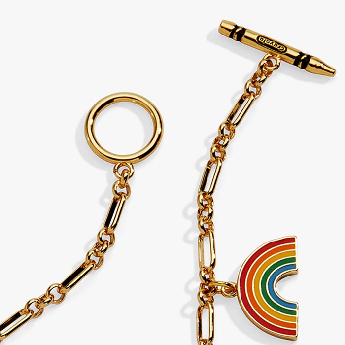 Crayola Teacher Appreciation Toggle Bracelet. Toggle closure