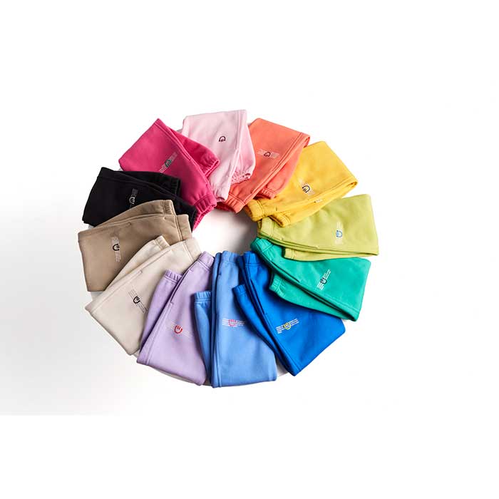 Color Lab Toddler and Kids Joggers in assorted colors.