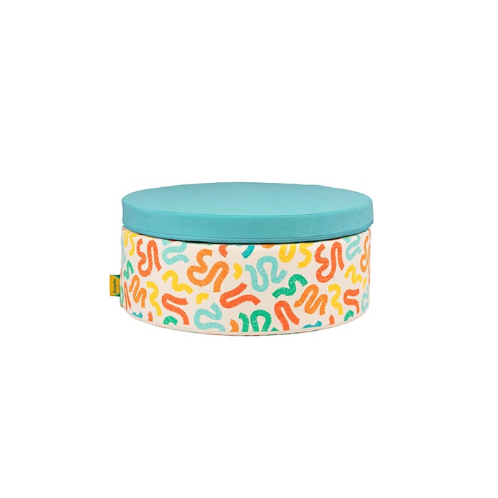 The Crayola Chunk®  hoop and pad stacked.