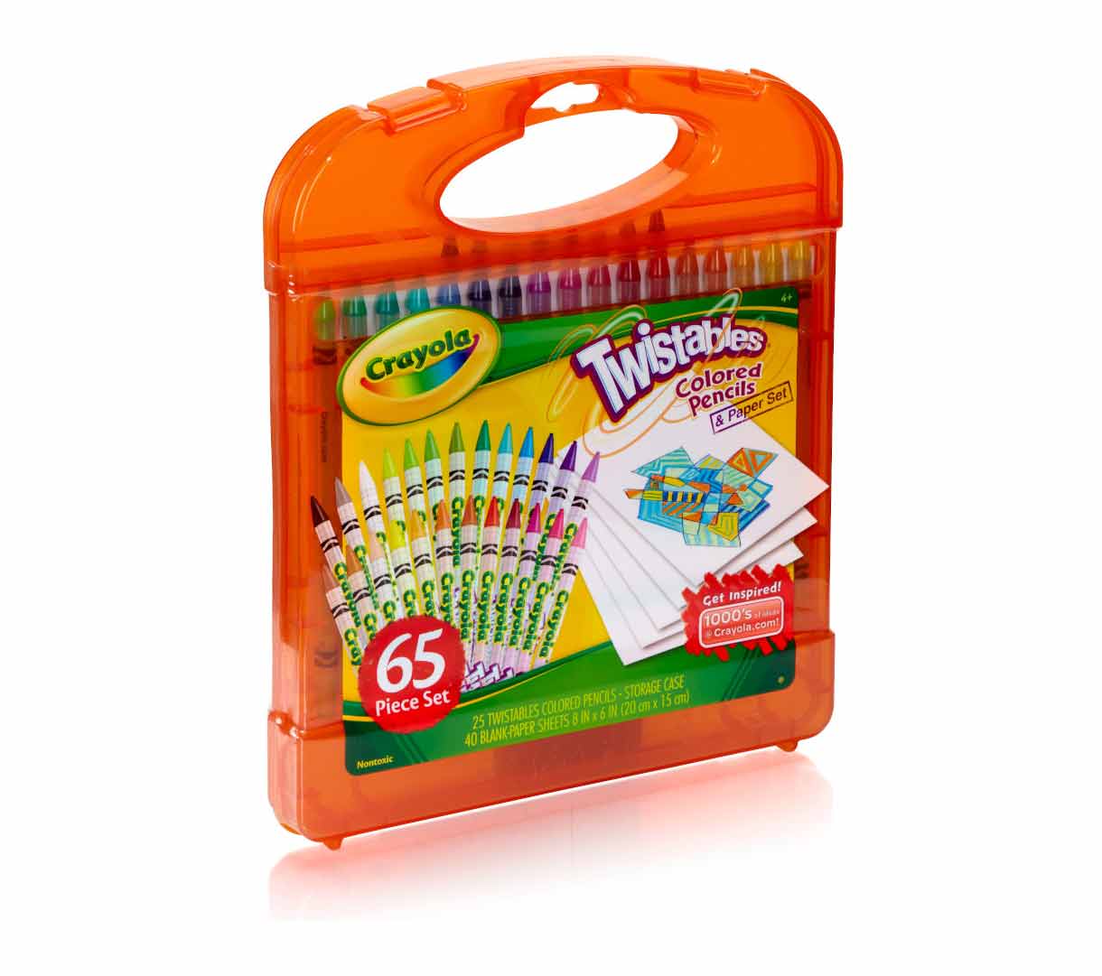 Twistables Colored Pencils and Paper Set left side view.