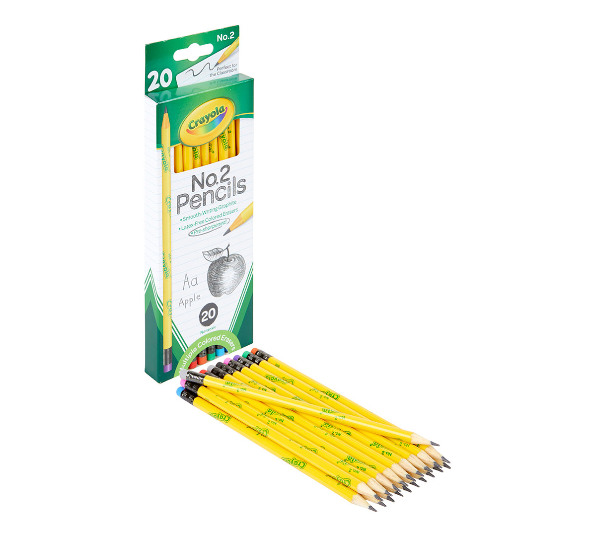 Crayola #2 Pencils 20 count front view