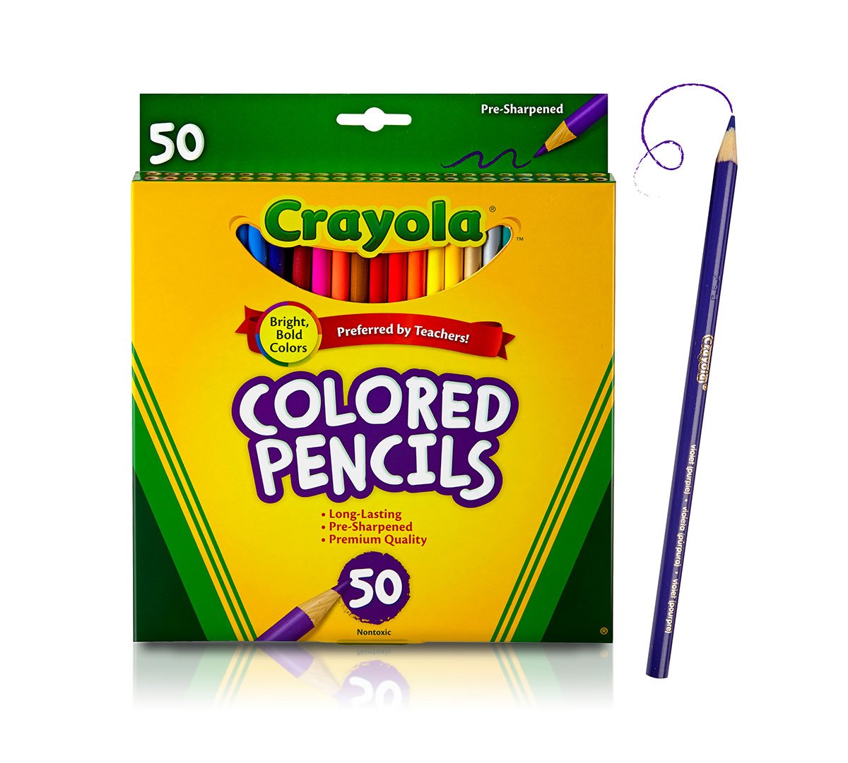 Colored Pencils  50 Count Long