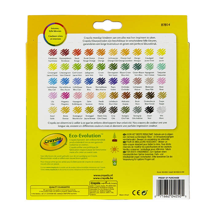 Lápices de colores 50 muestras largas