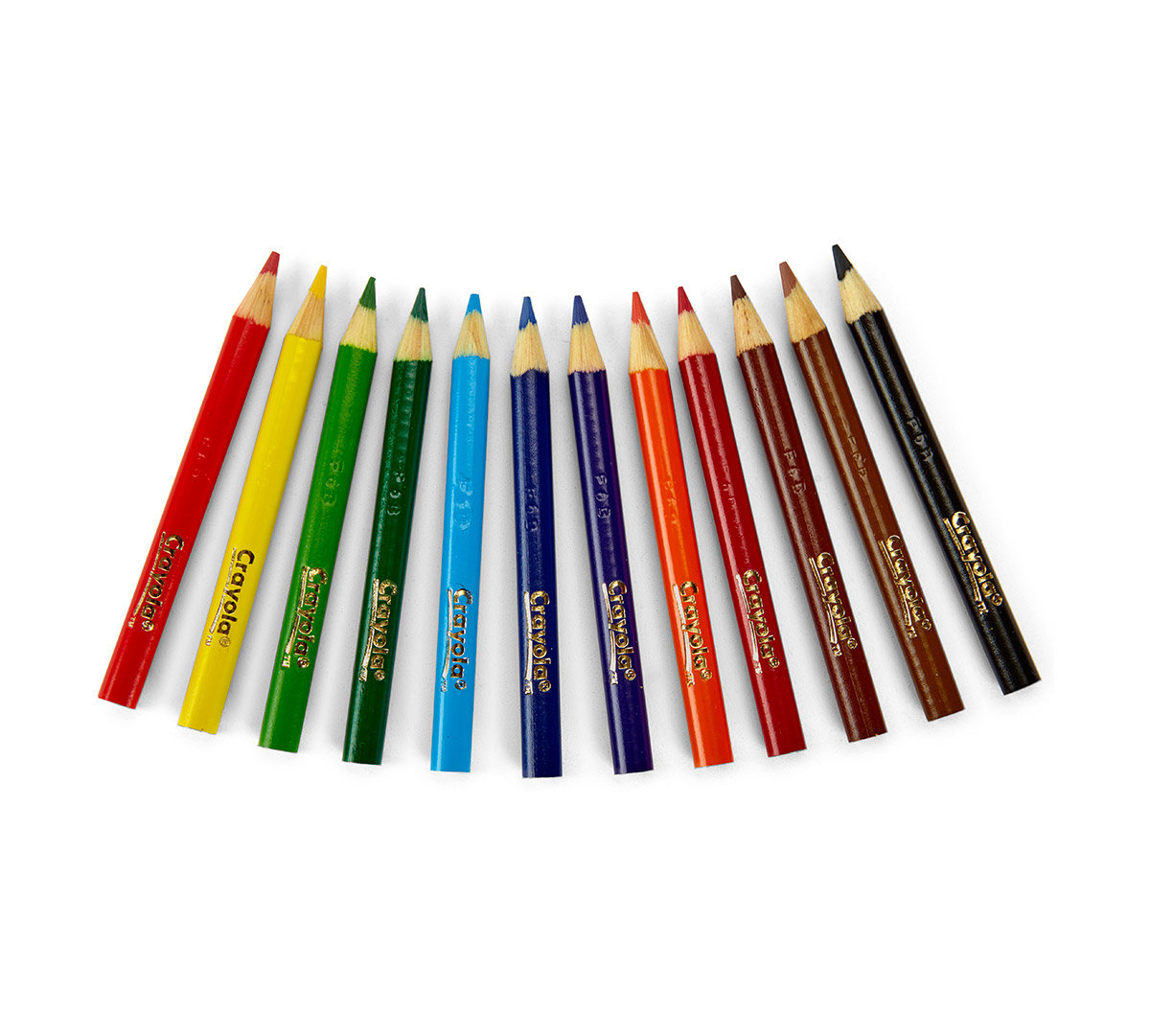 Colored Pencils Short 12 count contents