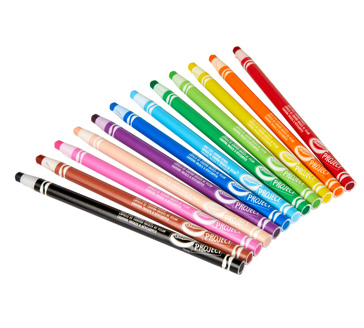 Project Easy Peel Crayon Pencils contents