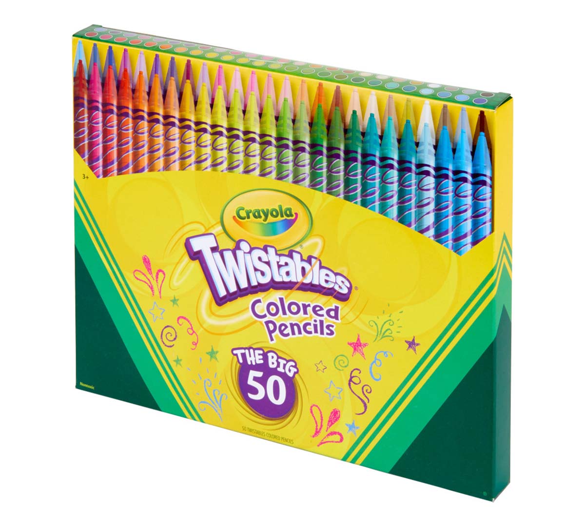 Twistables Colored Pencils 50 count right side view