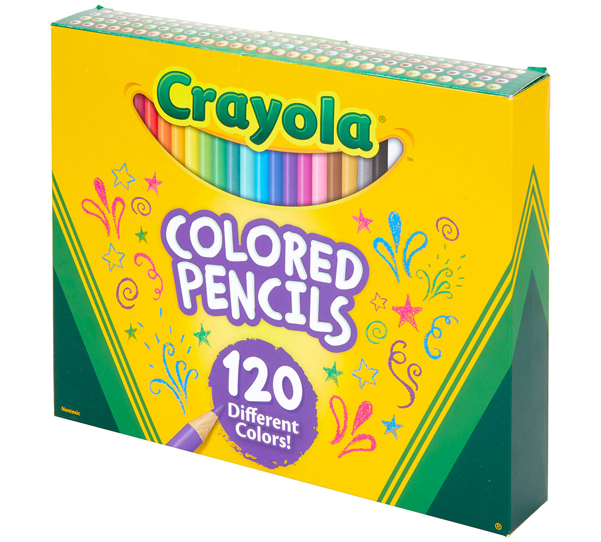 Crayola 120 Count Colored Pencils left angle