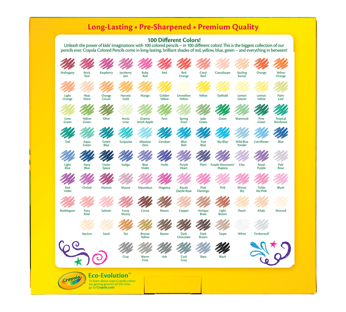 Colored Pencils  100 Count