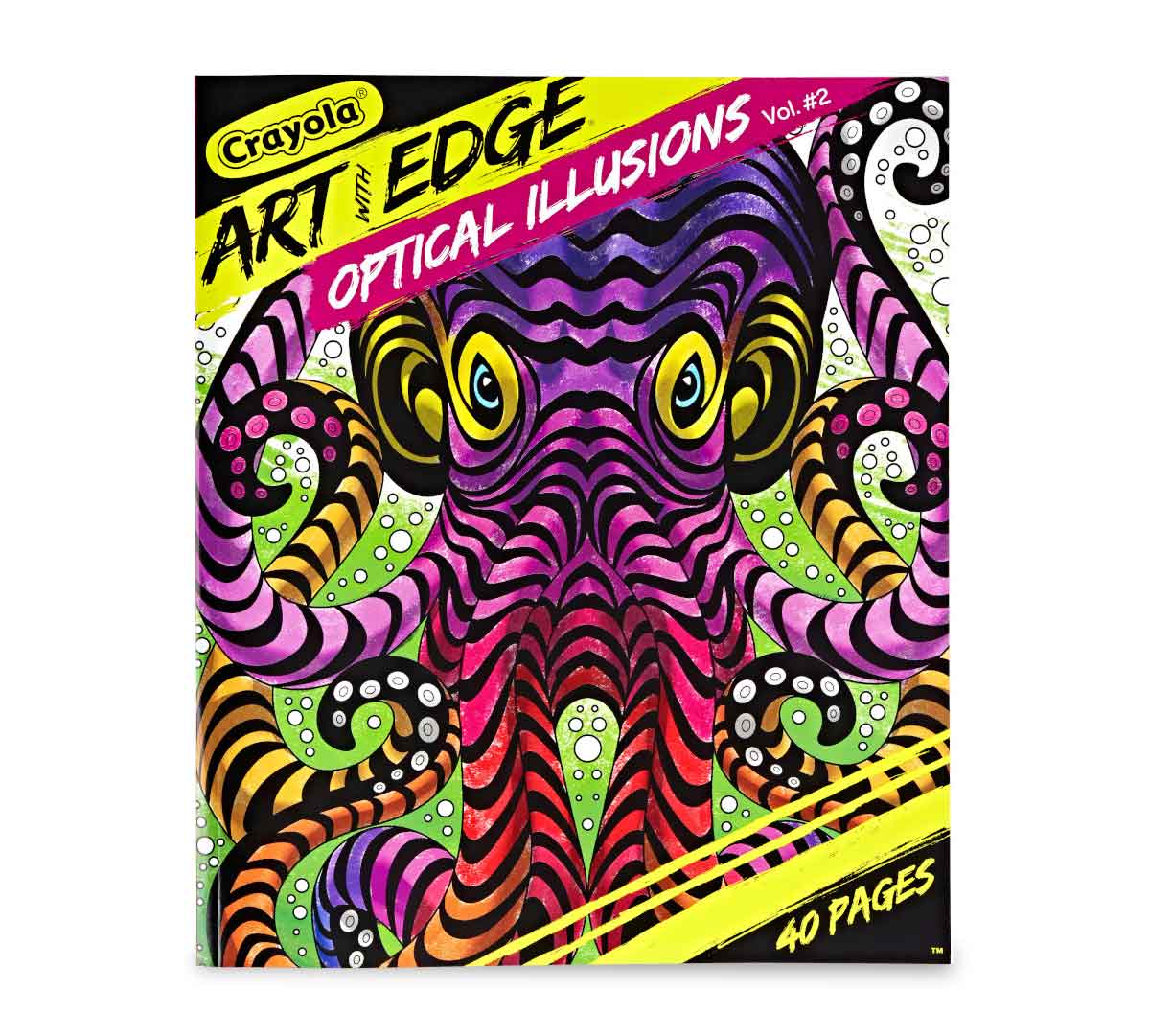 Art with Edge  Optical Illusions Coloring Pages Vol 2 front view