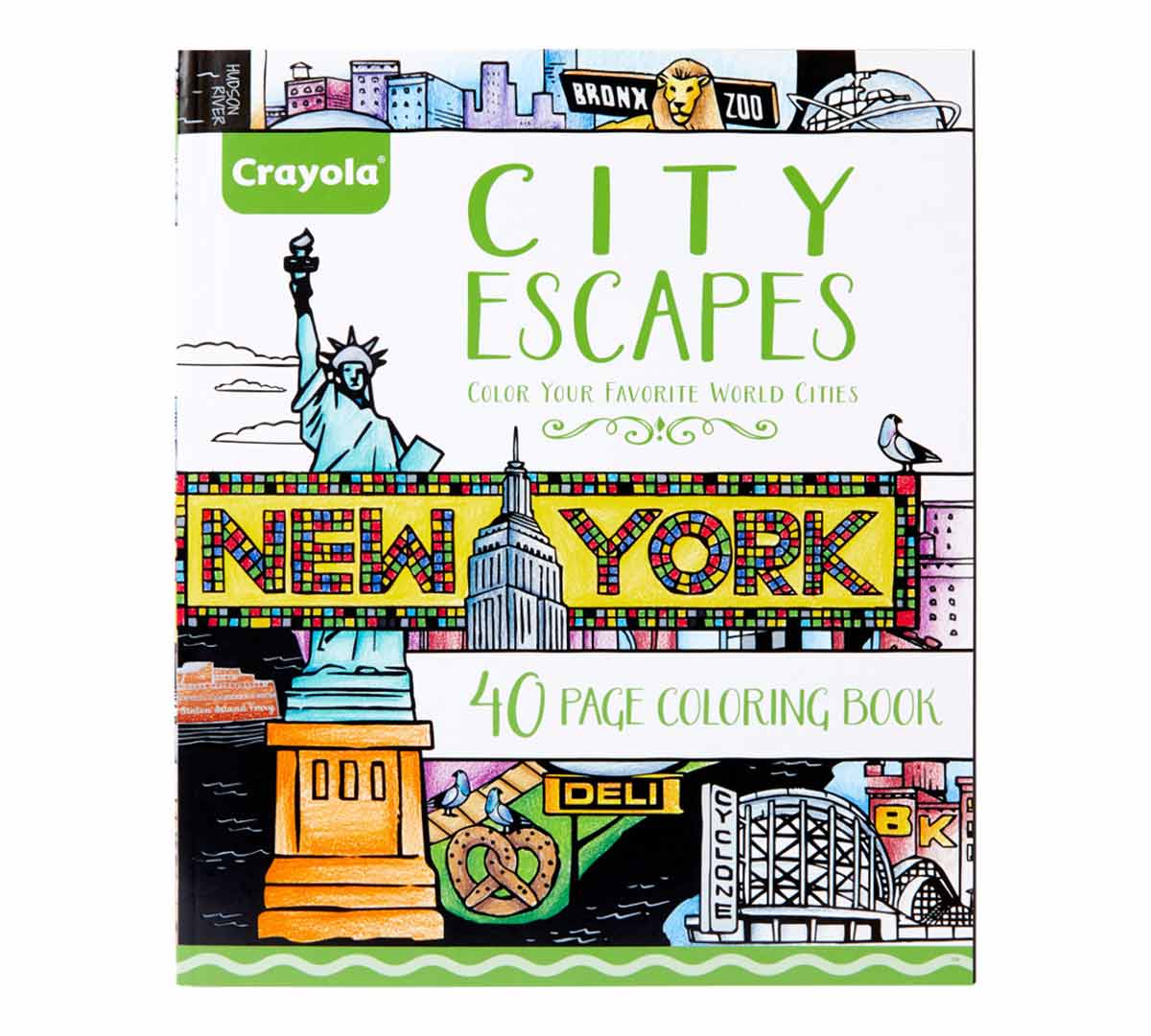 City Escapes Around the World Coloring Pages Front View