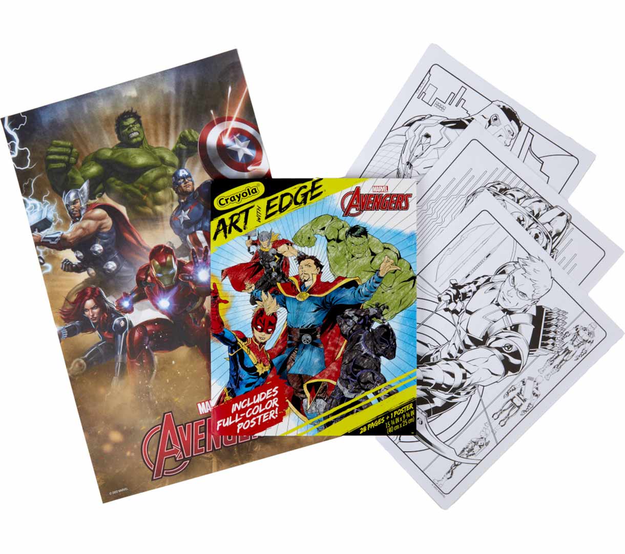 Art with Edge Marvel Avengers Infinity War & Endgame Coloring Book. Coloring Book  Poster and select coloring pages.