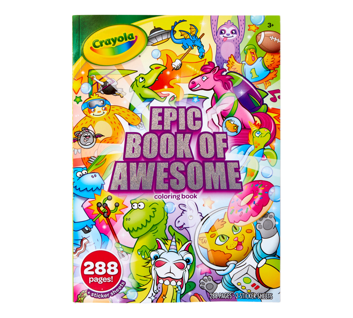 Epic Book of Awesome Coloring Book Front View of Book