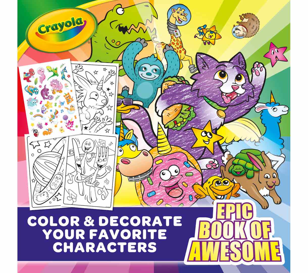 Epic Book of Awesome Coloring Book. Color & decorate your favorite characters.