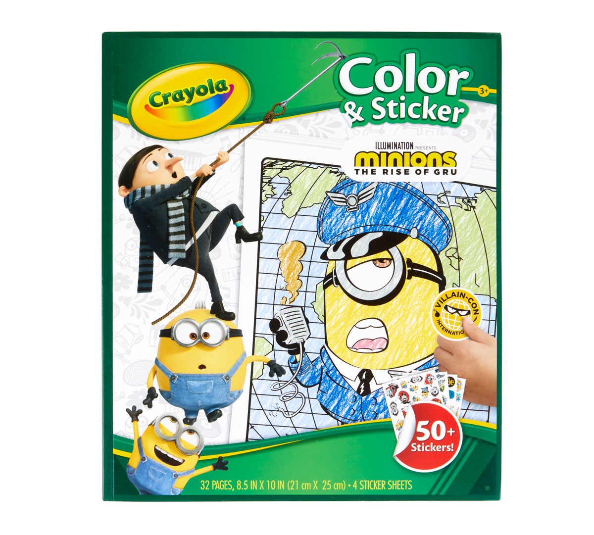Minions 2 Color & Sticker Set Front View