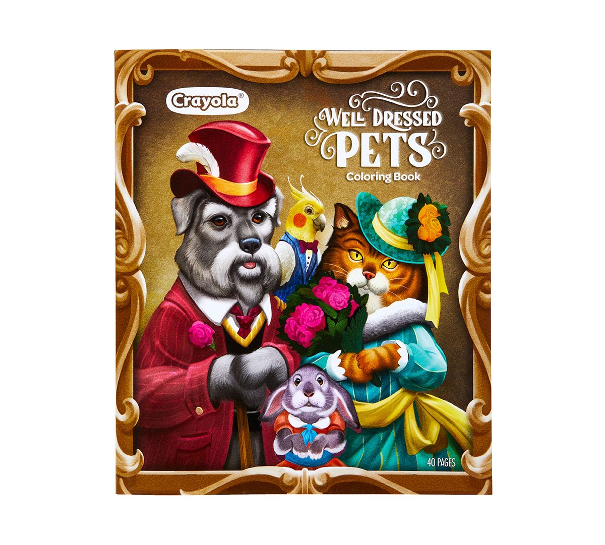 Well Dressed Pets Coloring Book Front View