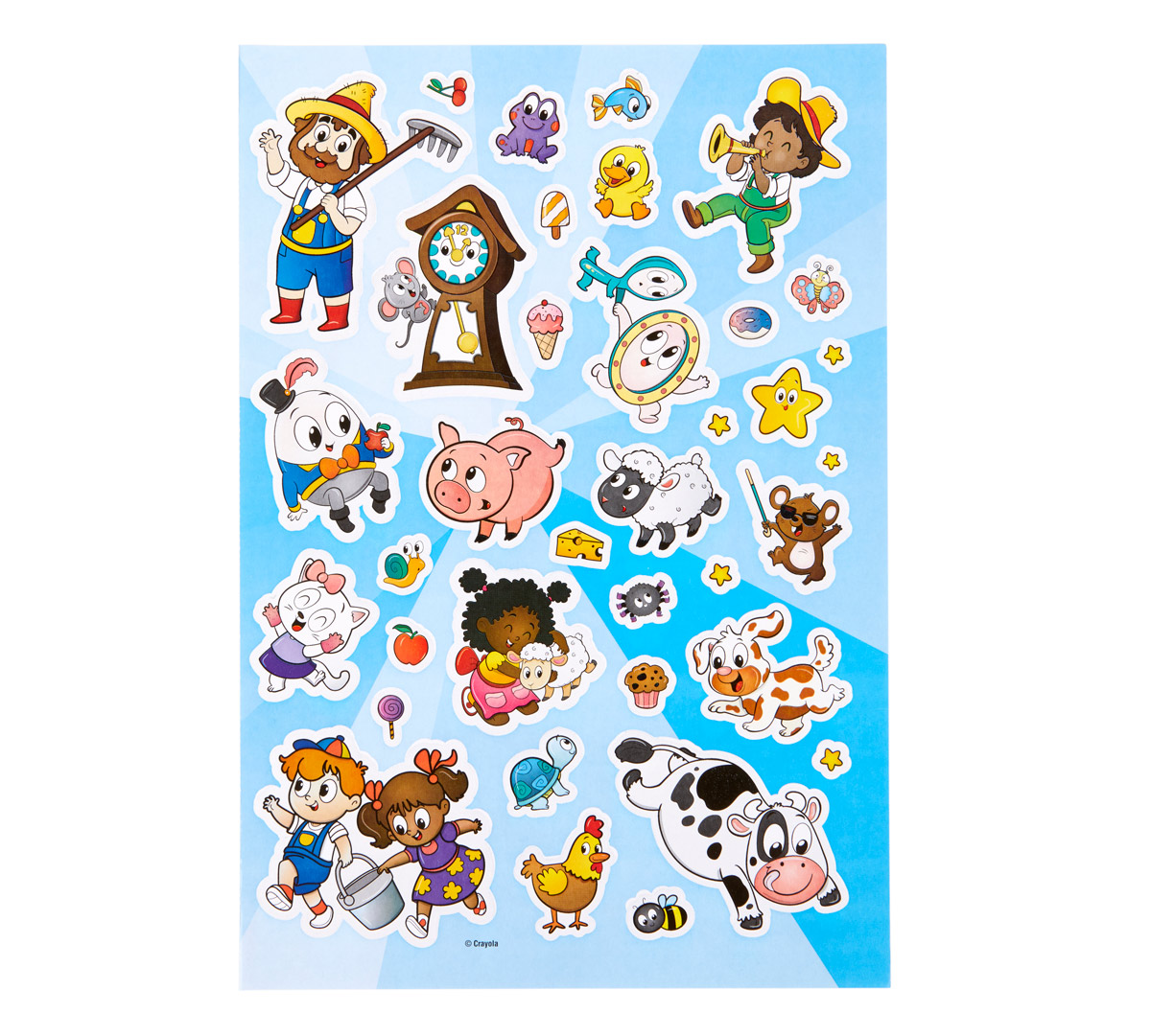 Nursery Rhymes Coloring Book Stickers