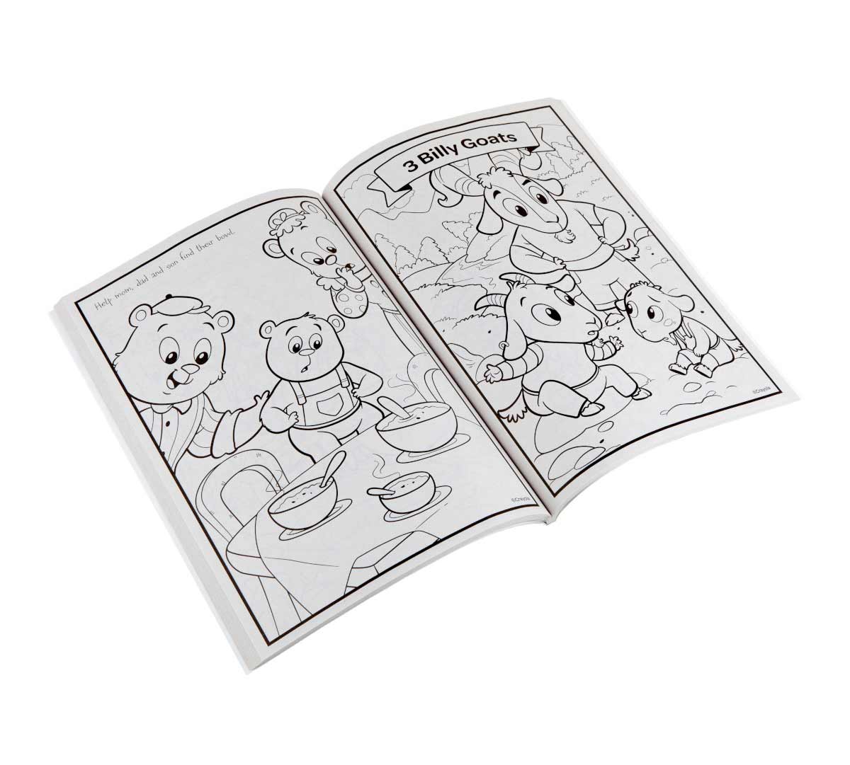 Fairy Tales Coloring Book open