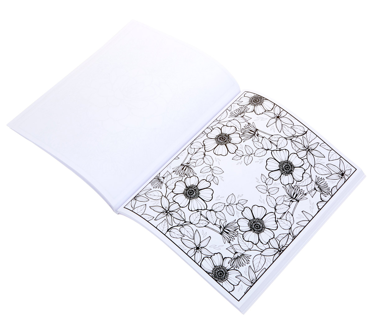 Crayola Florals Coloring Book Open Book