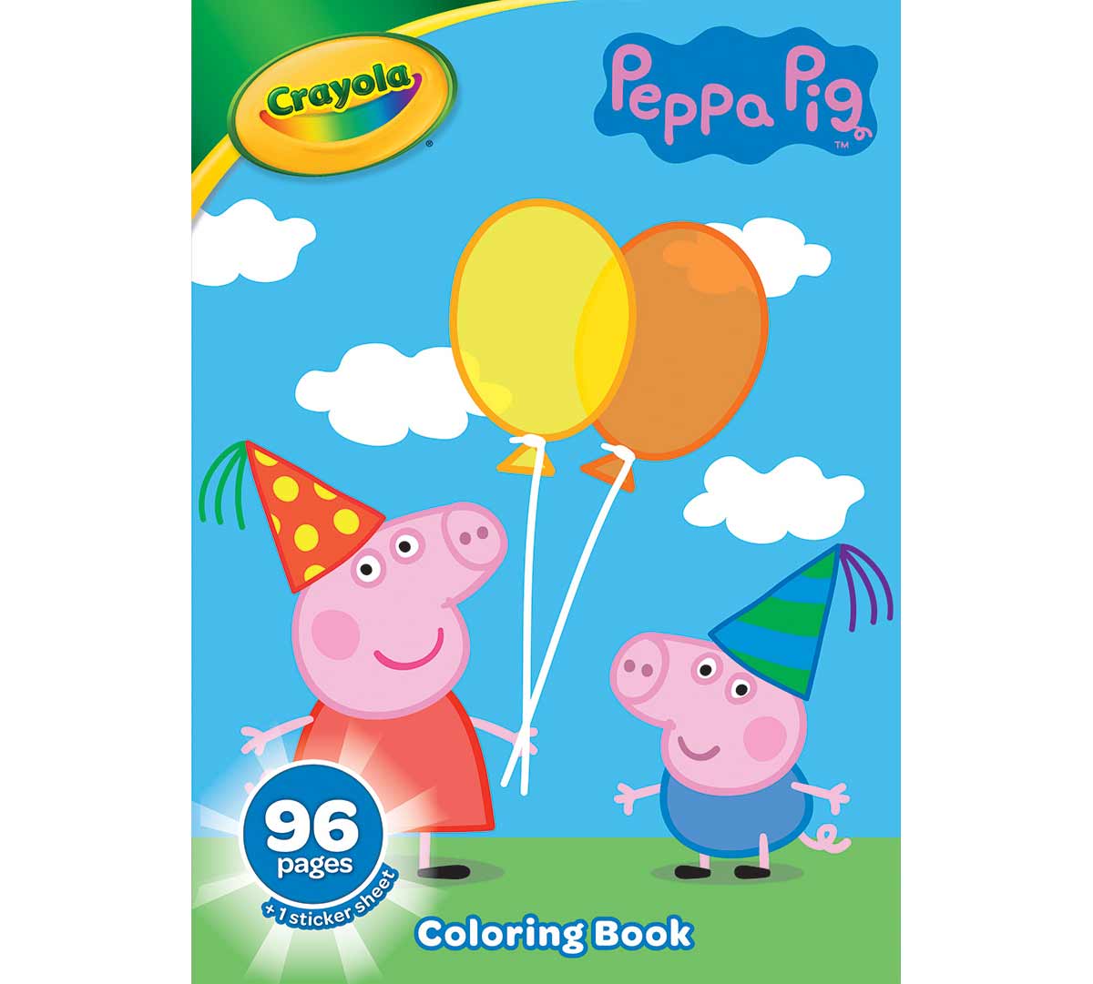 Peppa Pig Coloring & Sticker Book  96 pages front view