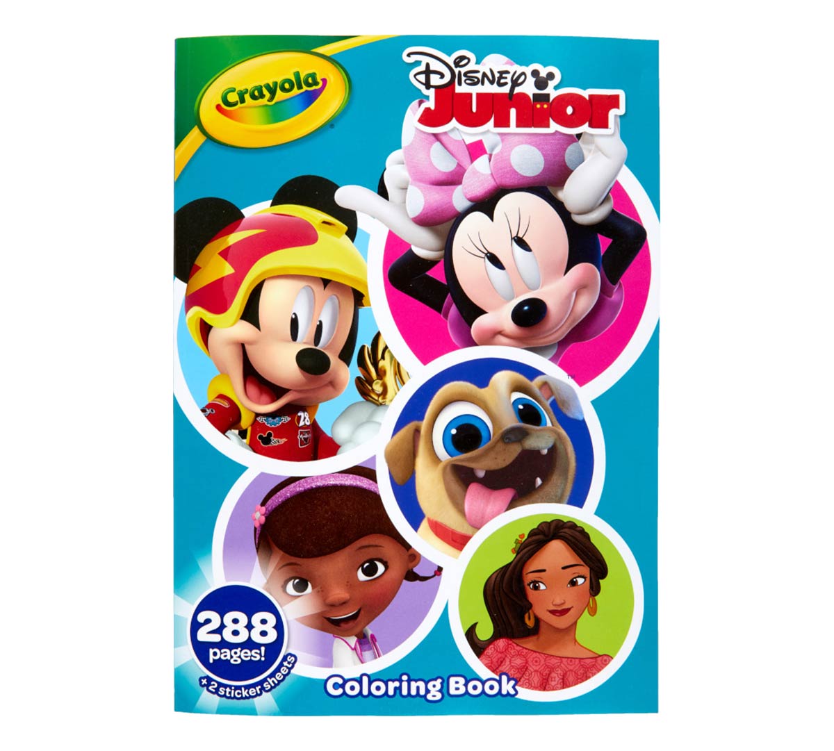 Disney Junior Coloring Book with Stickers  288 Pages