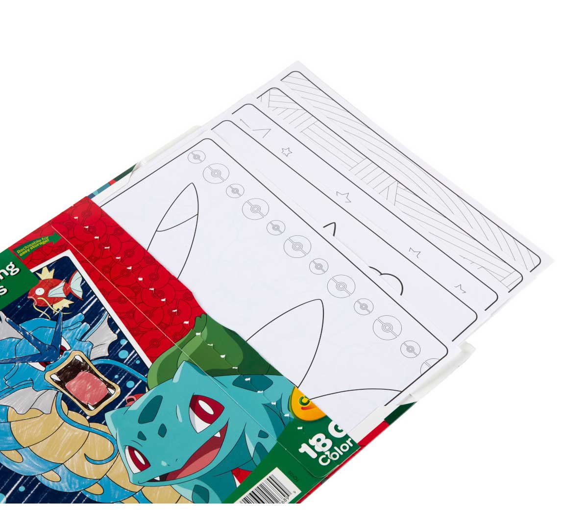 Pokemon Giant Coloring Pages.  Foldalope with coloring pages sticking out.