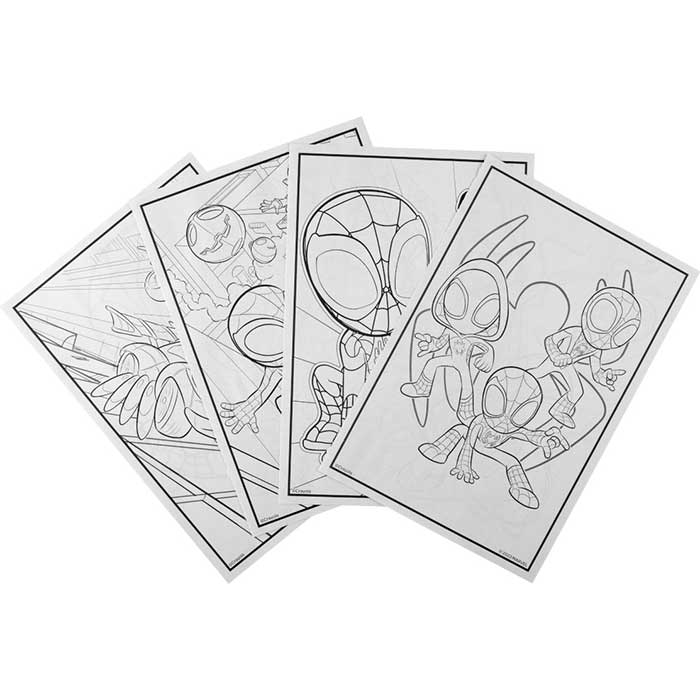 Spidey & HIs Amazing Friends Coloring Book & Sticker Sheet 96 Pages. Coloring pages.