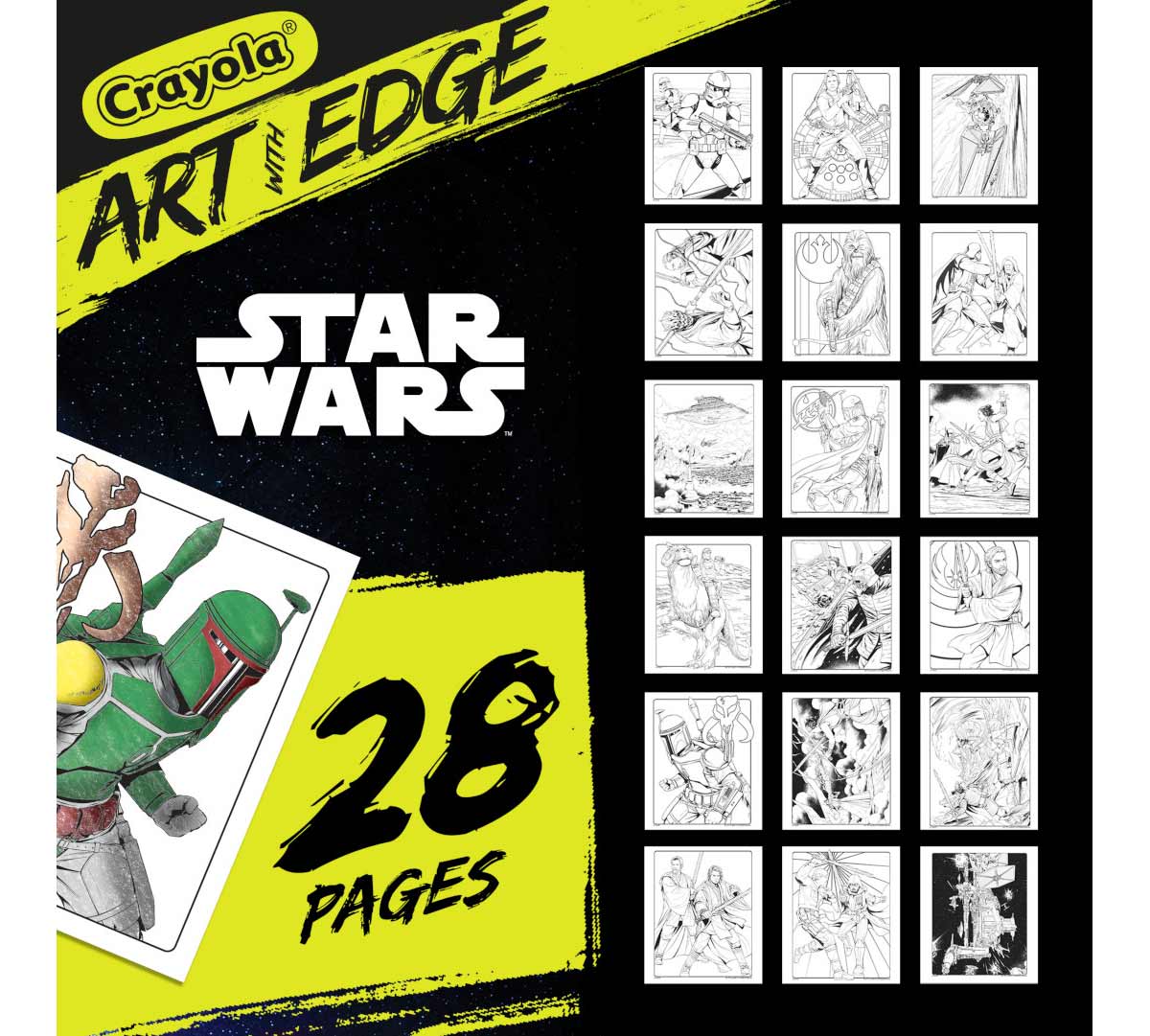 Art with Edge Star Wars Coloring Book 28 pages