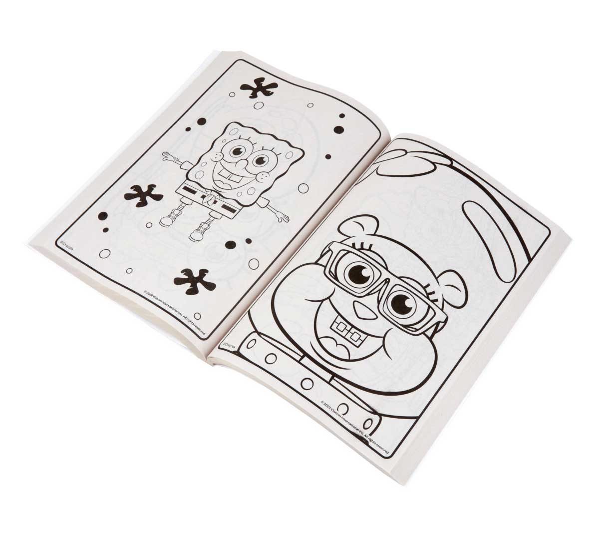 Crayola Nick Jr. Coloring Book  288 pages with Stickers book open to coloring page.