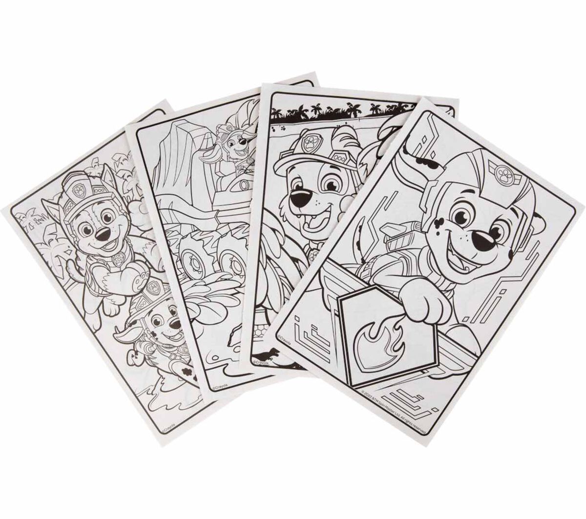 Paw Patrol Coloring Book  96 Pages. 4 coloring pages.