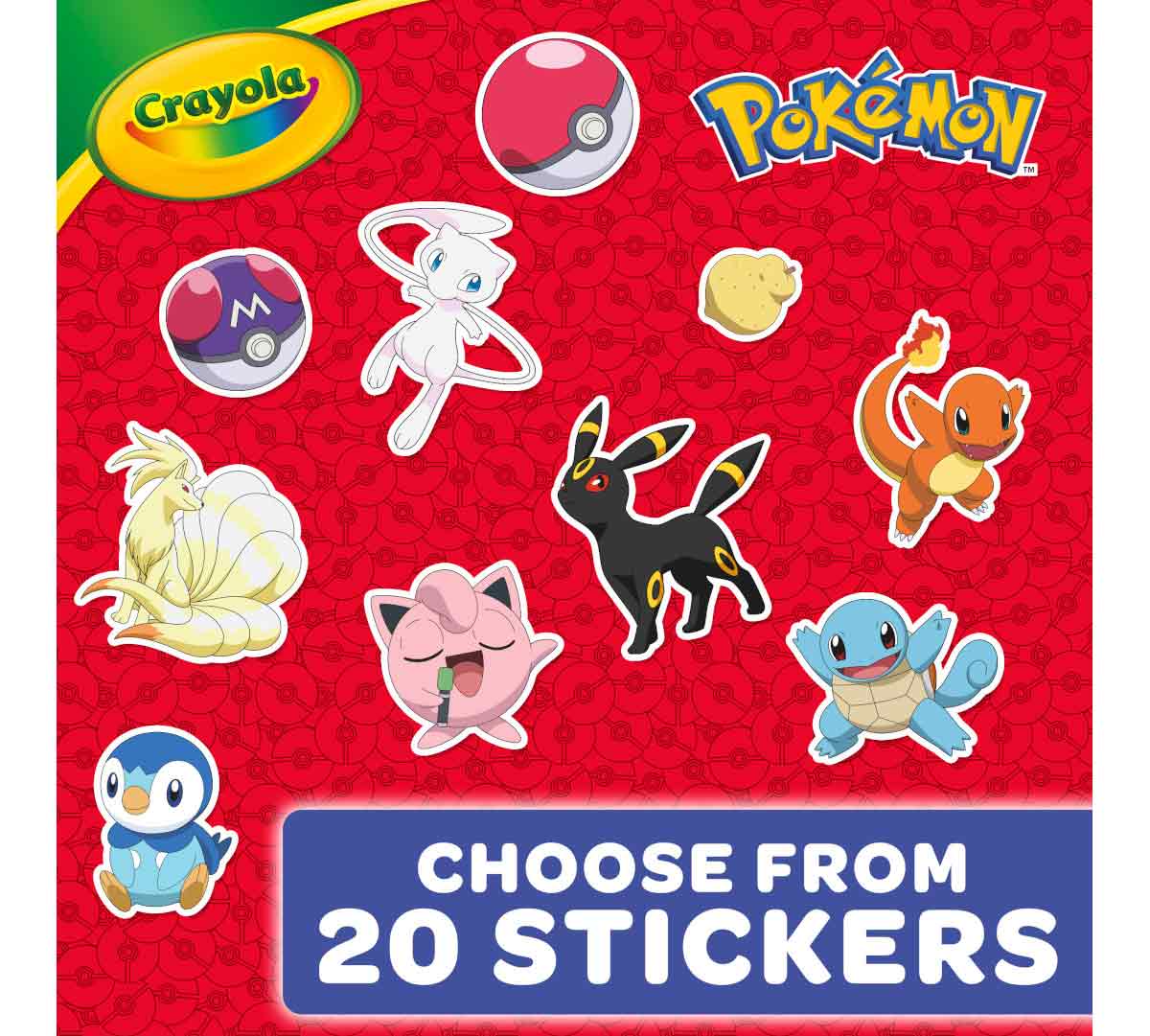 Pokemon Coloring & Sticker Book  96 pages. Choose from 20 stickers.