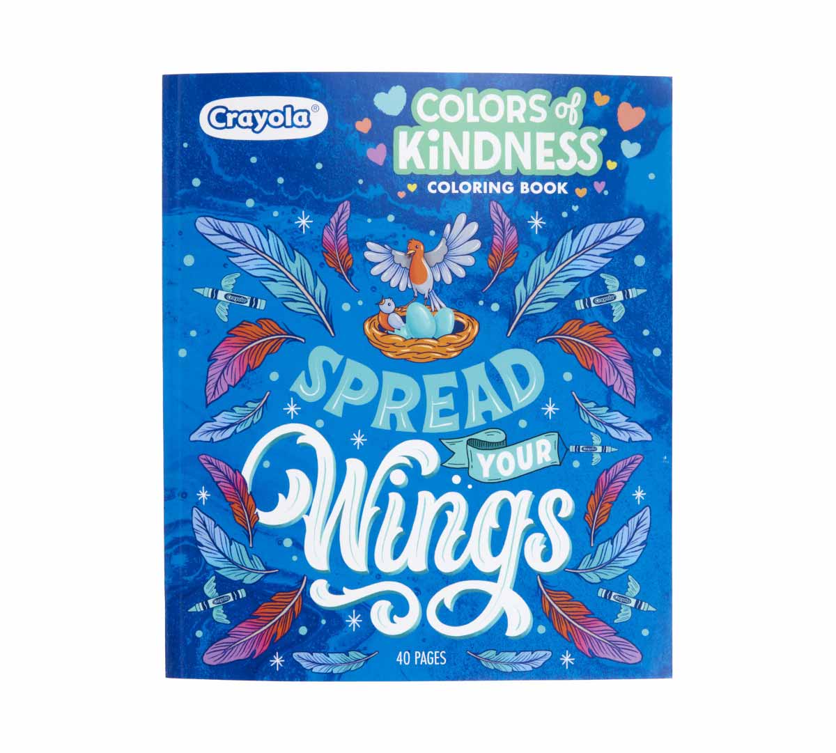 Colors of Kindness Coloring Book  Spread Your Wings front view.