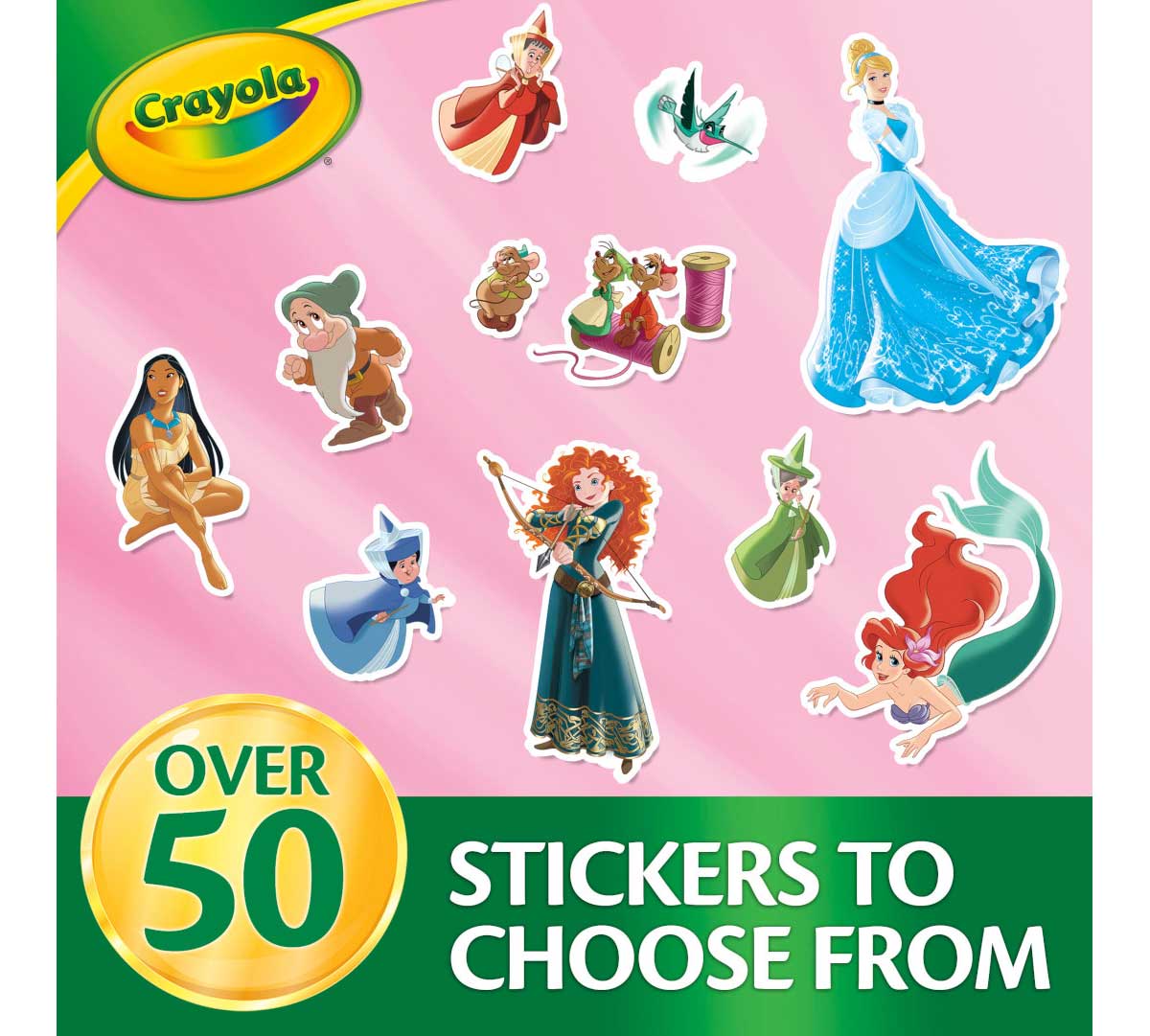 Disney Princess Color and Sticker Activity Set with Markers over 50 stickers to choose from.
