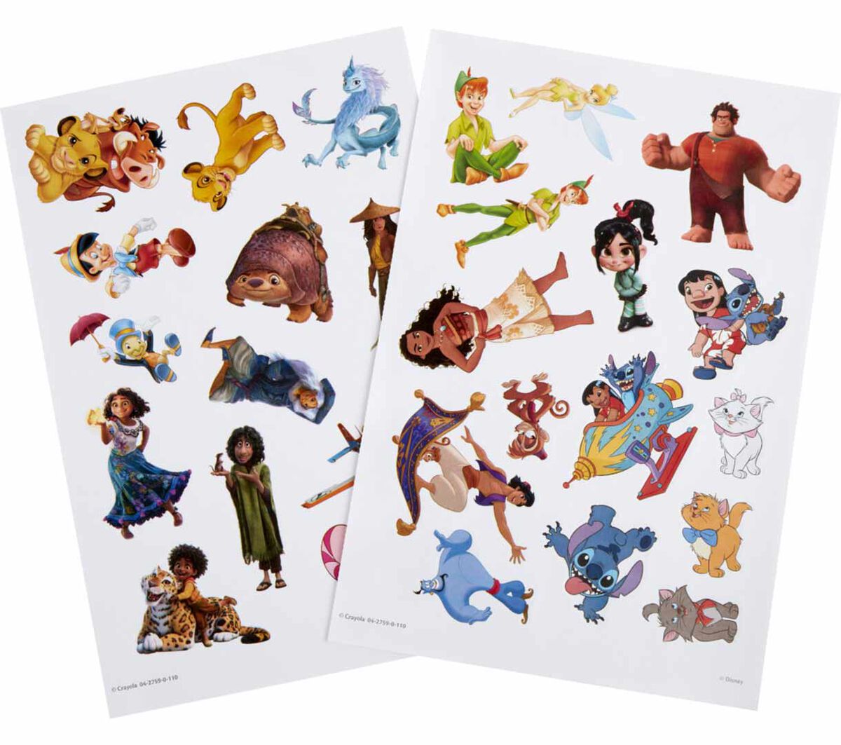 Disney Coloring Book with Stickers, 288 pages.  stickers.
