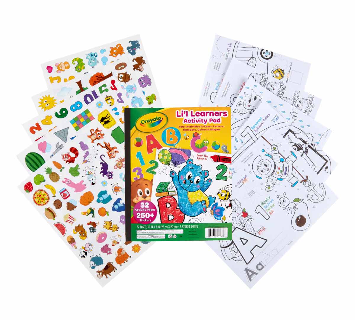 Lil' Learner's Activity Pad packaging and contents