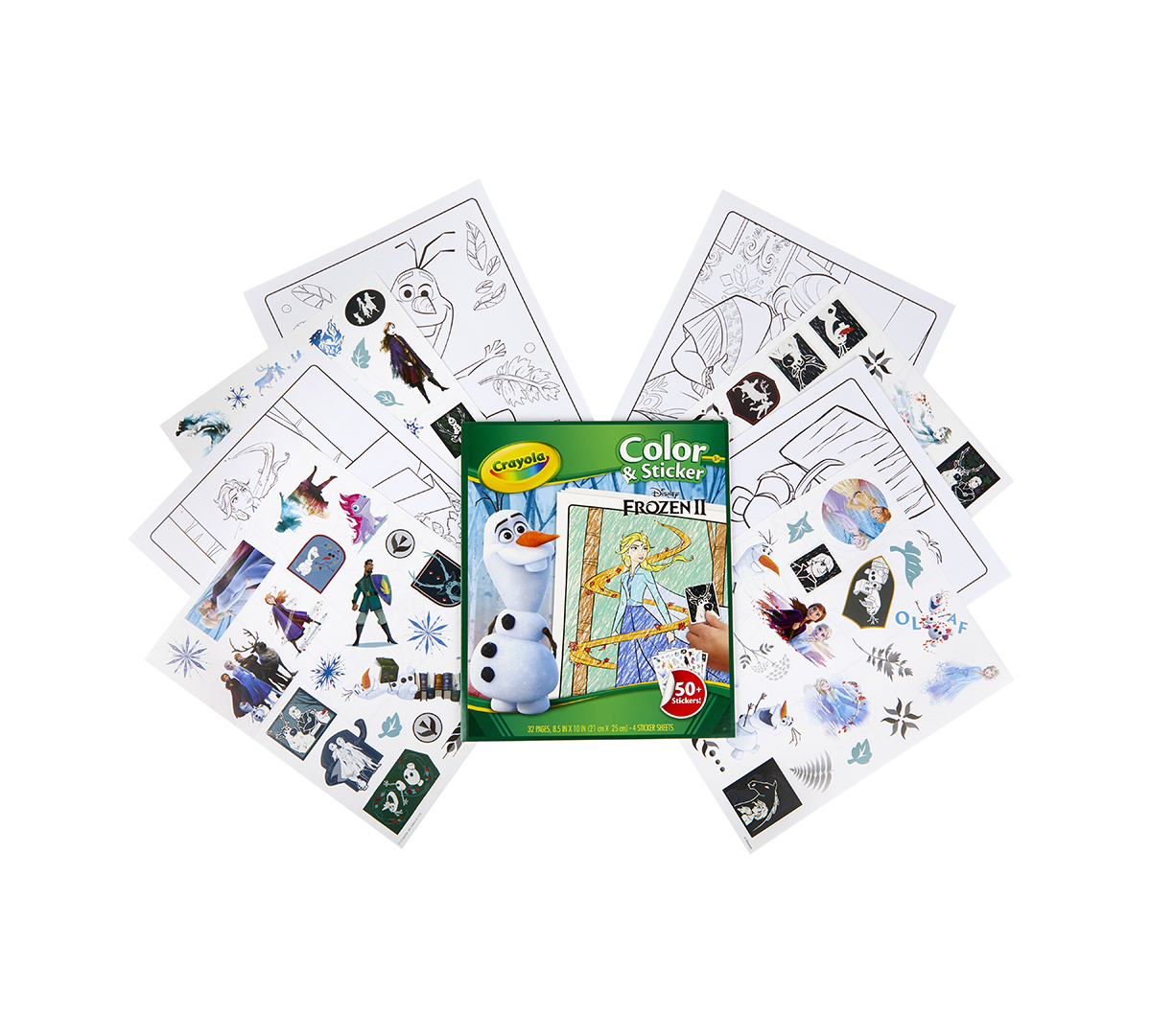 Frozen 2 Color and Sticker Book  Complete Kit
