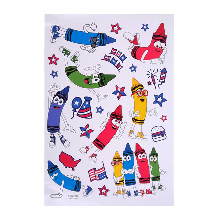 America's 250th Birthday Coloring Book, 96 pages. Stickers