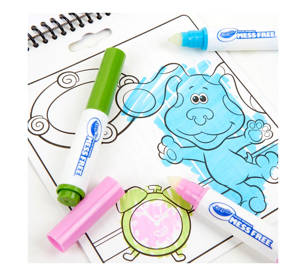 Blue's Clues & You Color Wonder Activity-Pad coloring page with two Color Wonder Markers