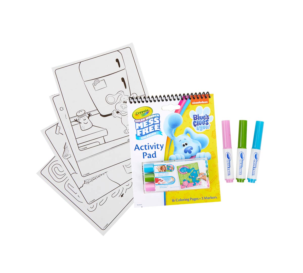 Blue's Clues & You Color Wonder Activity-Pad  3 markers and coloring pages.