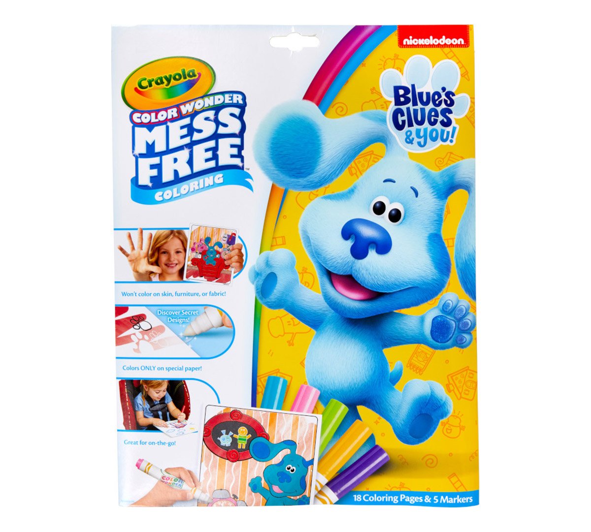 Color Wonder Mess Free Blue's Clues & You Coloring Set Front View