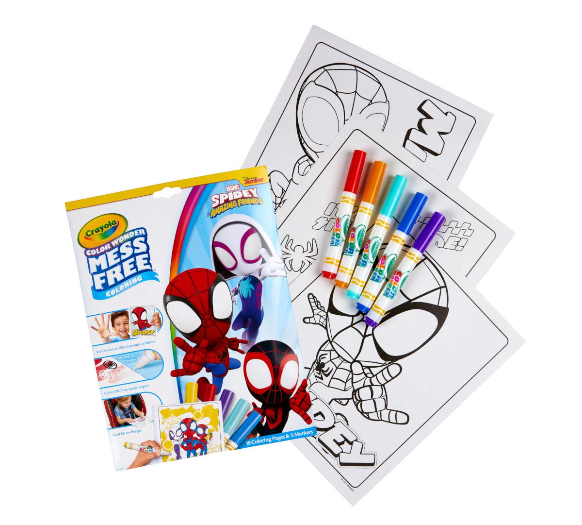 Color Wonder Spidey Colouring Set