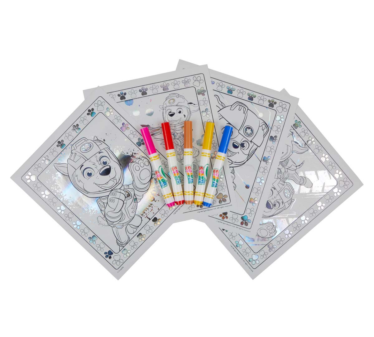 Color Wonder Mess Free Metallic Paw Patrol Coloring Pages and Markers coloring pages and markers.