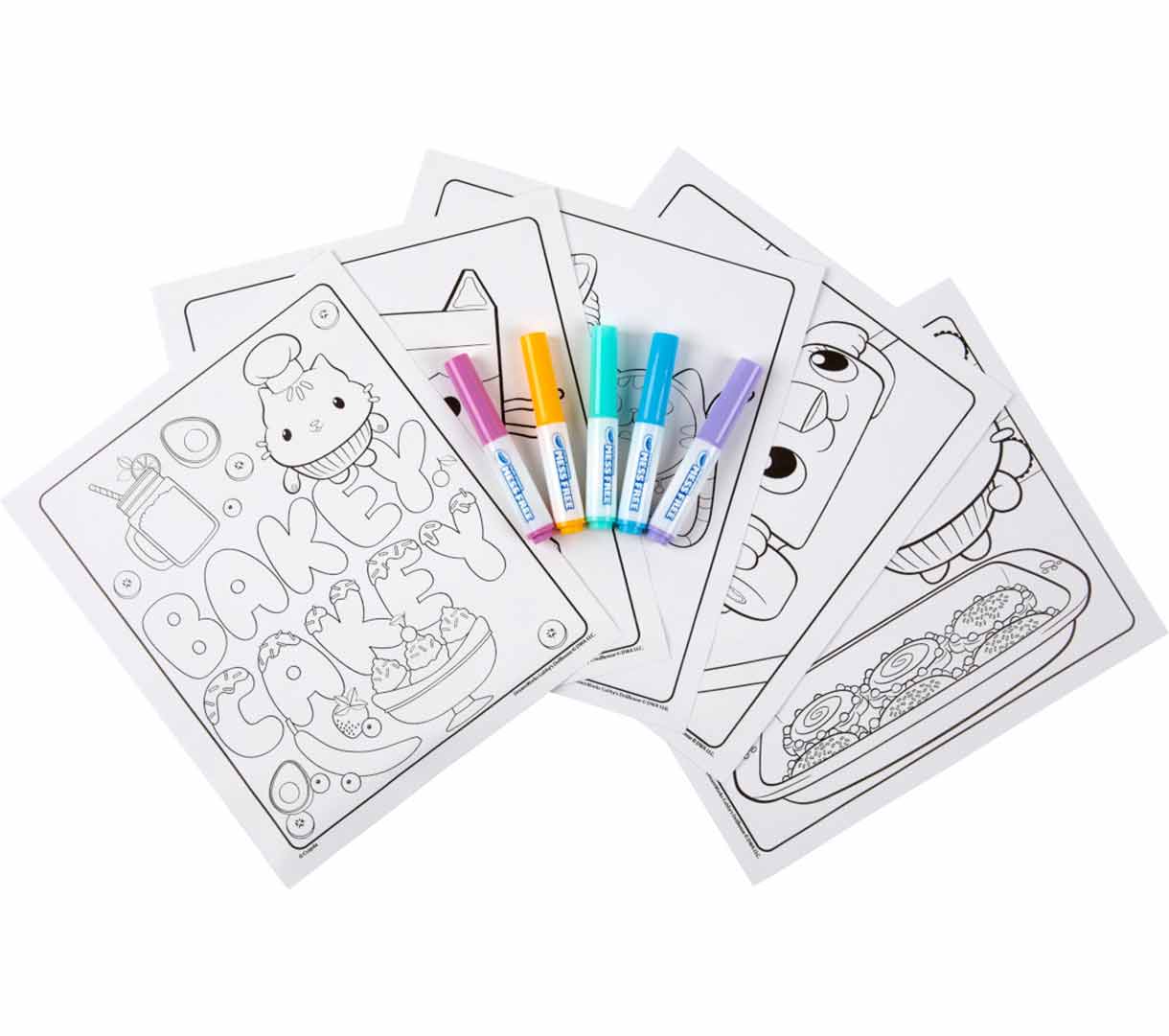Color Wonder Mess Free Gabby's Dollhouse Coloring Pages & Markers. Select pages and markers.