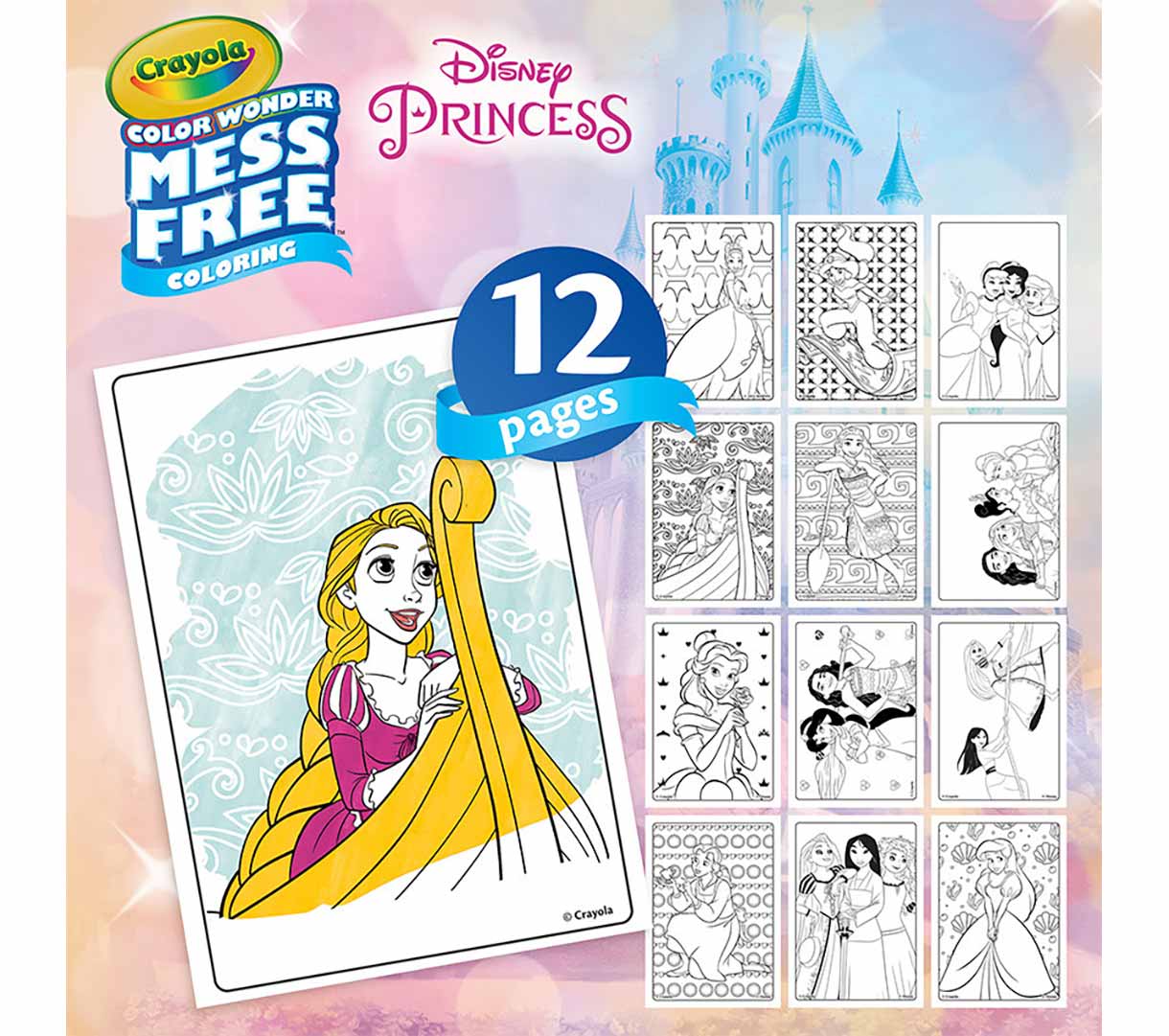 Color Wonder Mini Box Set  Disney Princess. 12 pages.
