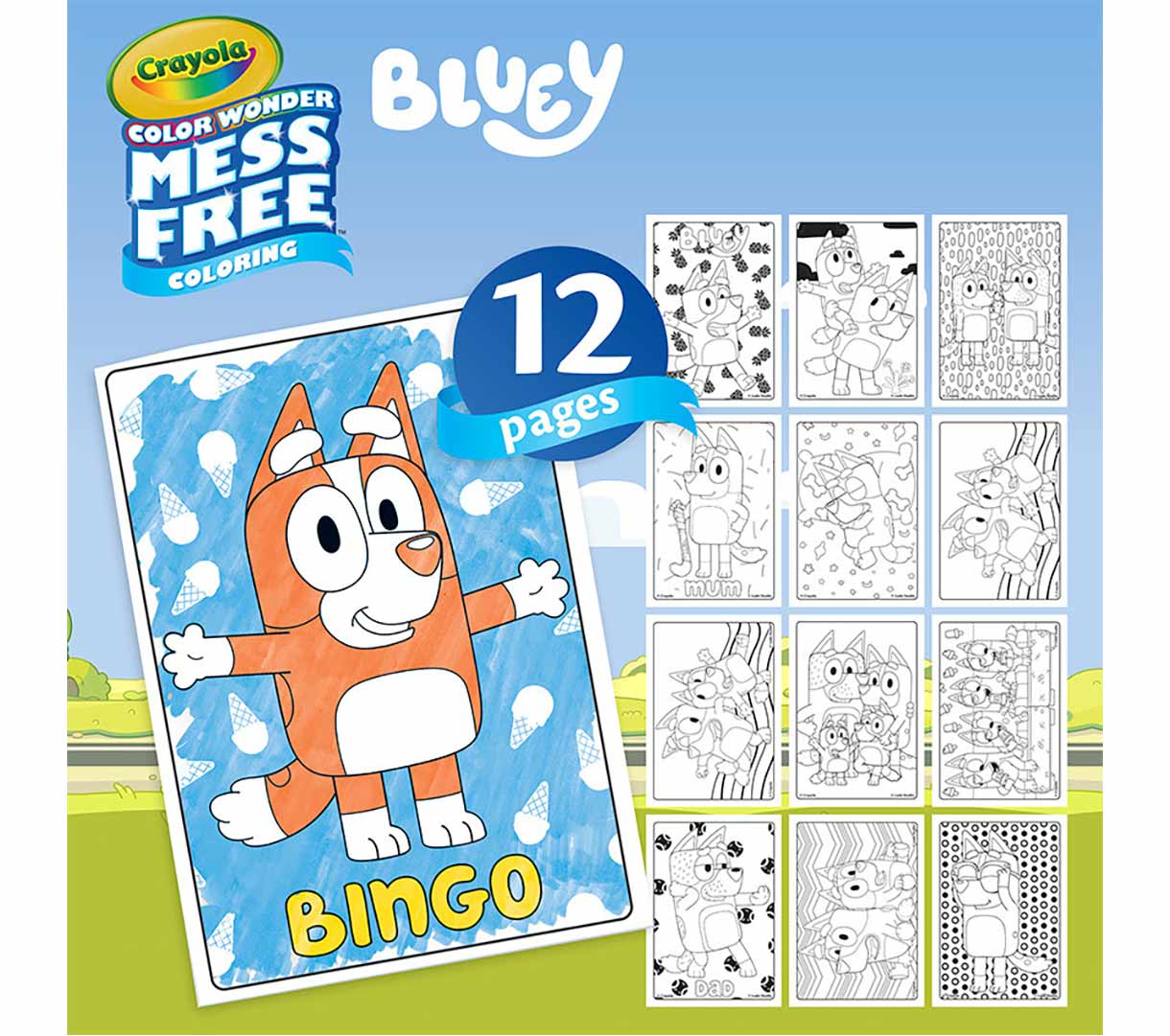 Color Wonder Mini Box Set  Bluey. 12 pages.