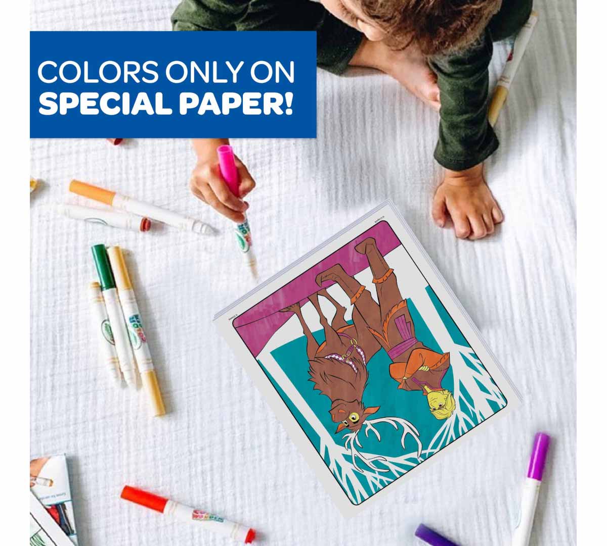 Color Wonder Mess Free Frozen 2 Coloring Pages & Markers colors only on special paper