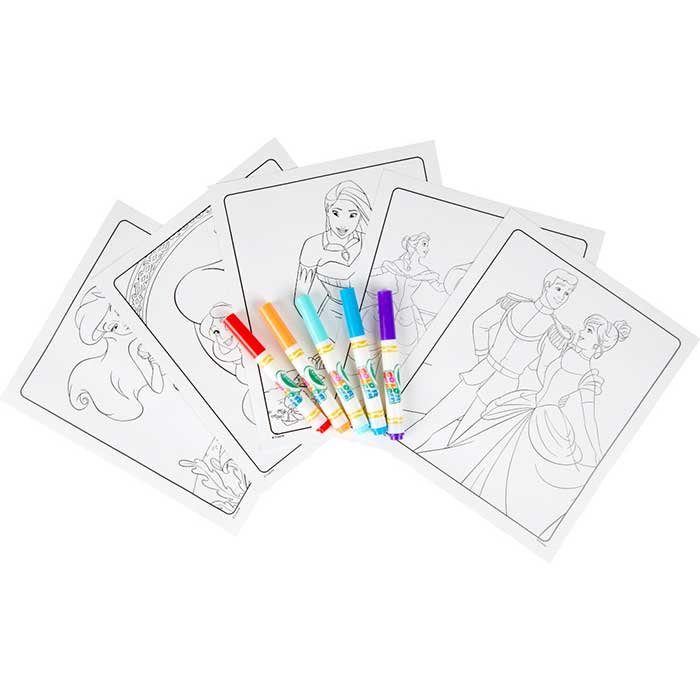 Color Wonder Mess Free Princess Coloring Pages & Markers select coloring pages and markers